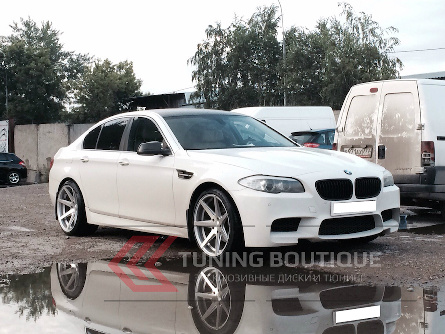 BMW 5 Series на 20" дисках Rohana RC7 Silver Polished фото 3